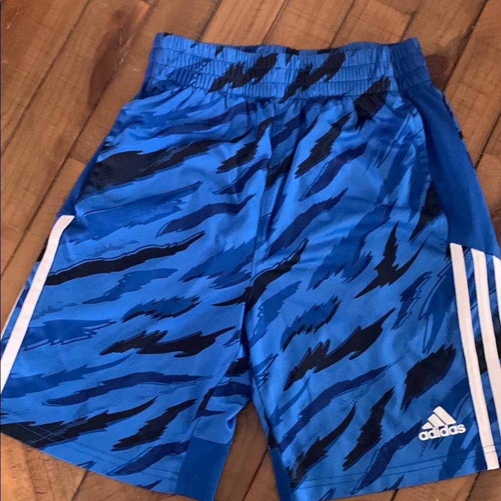 Adidas Kids Blue Athletic Shorts